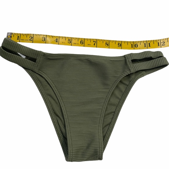 Abercrombie Olive Ribbed Bikini Bottom (SZ XS) - Picture 6 of 7